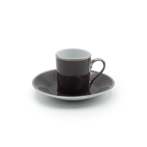 Tazzina e piattino da caffè Ginger grigio