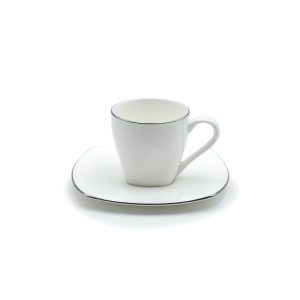 Tazzina da caffè vela filo platino