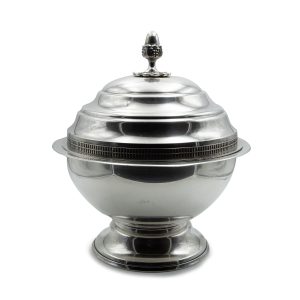 Coppone argento con coperchio