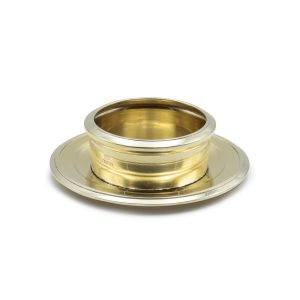 Salsiera Italia oro con piattino