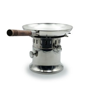 Lampada flambé argento completa