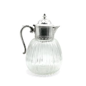 Caraffa Inglese vetro e argento