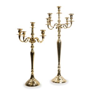 Candelabro Metallo Oro lucido