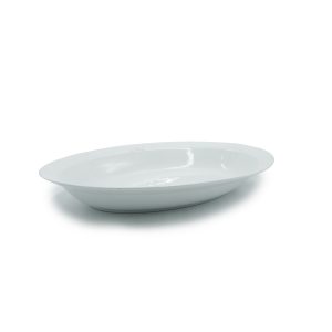 Piatto da portata ovale ceramica bianca barilla