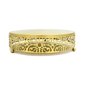 Alzata gold decorata