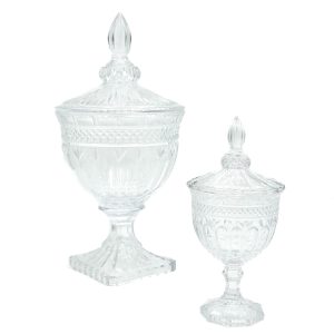 Vaso in vetro con coperchio Vittoria
