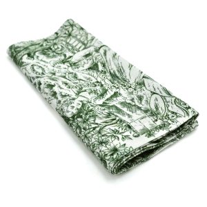 Tovagliolo tela jouy verde