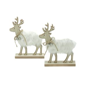 Renna legno e pelliccia
