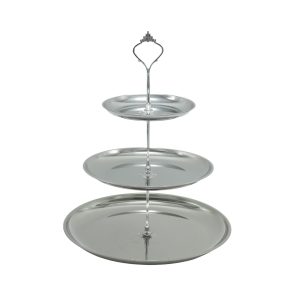 Alzata tre piani silver
