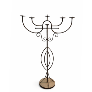 Candelabro ferro lavorato