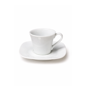 Tazzina e piattino da caffè quadra