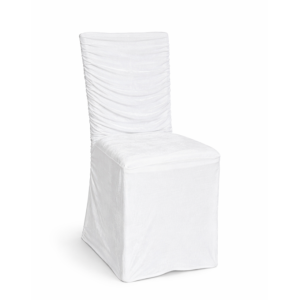 Cover velluto bianca elasticizzata