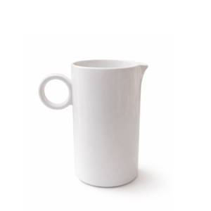 Caraffa in ceramica bianca