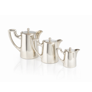 Caffettiera argento liscia Broggi