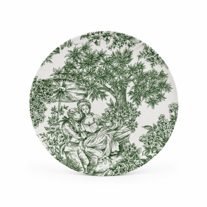 Cover per sottopiatto tela jouy verde