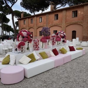 Pouf in ecopelle