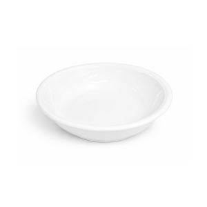 Piatto da portata tondo ceramica bianca