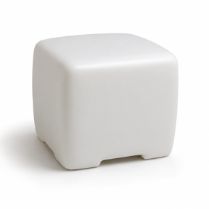Pouf polietilene bianco